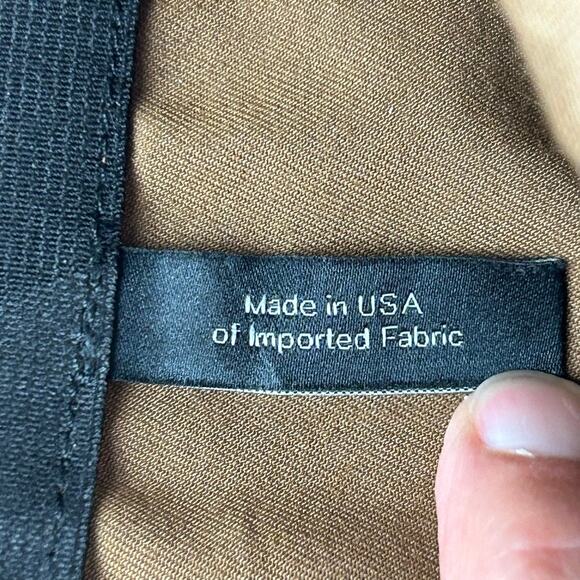 Theory Pull On Brown Elastic Waist Straight Leg Pant Trouser Sz 4 MSRP $129 - Picture 6 of 8